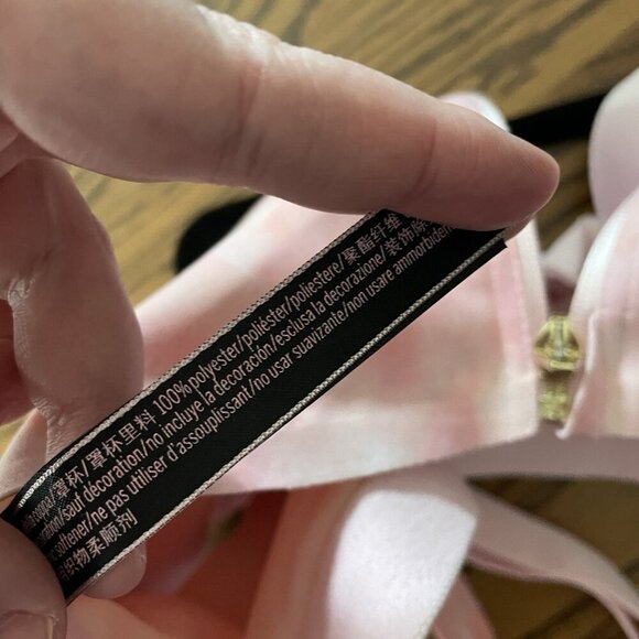 Victorias Secret Women 34C Pink Tie Dye Knockout Front Close Sports Bra - Picture 10 of 10